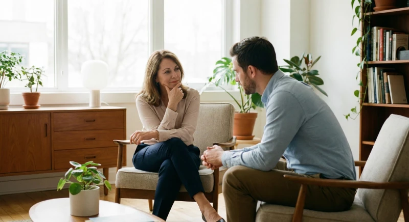 Leader using a thoughtful pause during an accountability conversation in the workplace