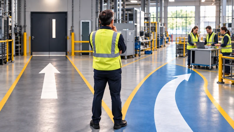 Manufacturing leader considering two paths before making an important decision